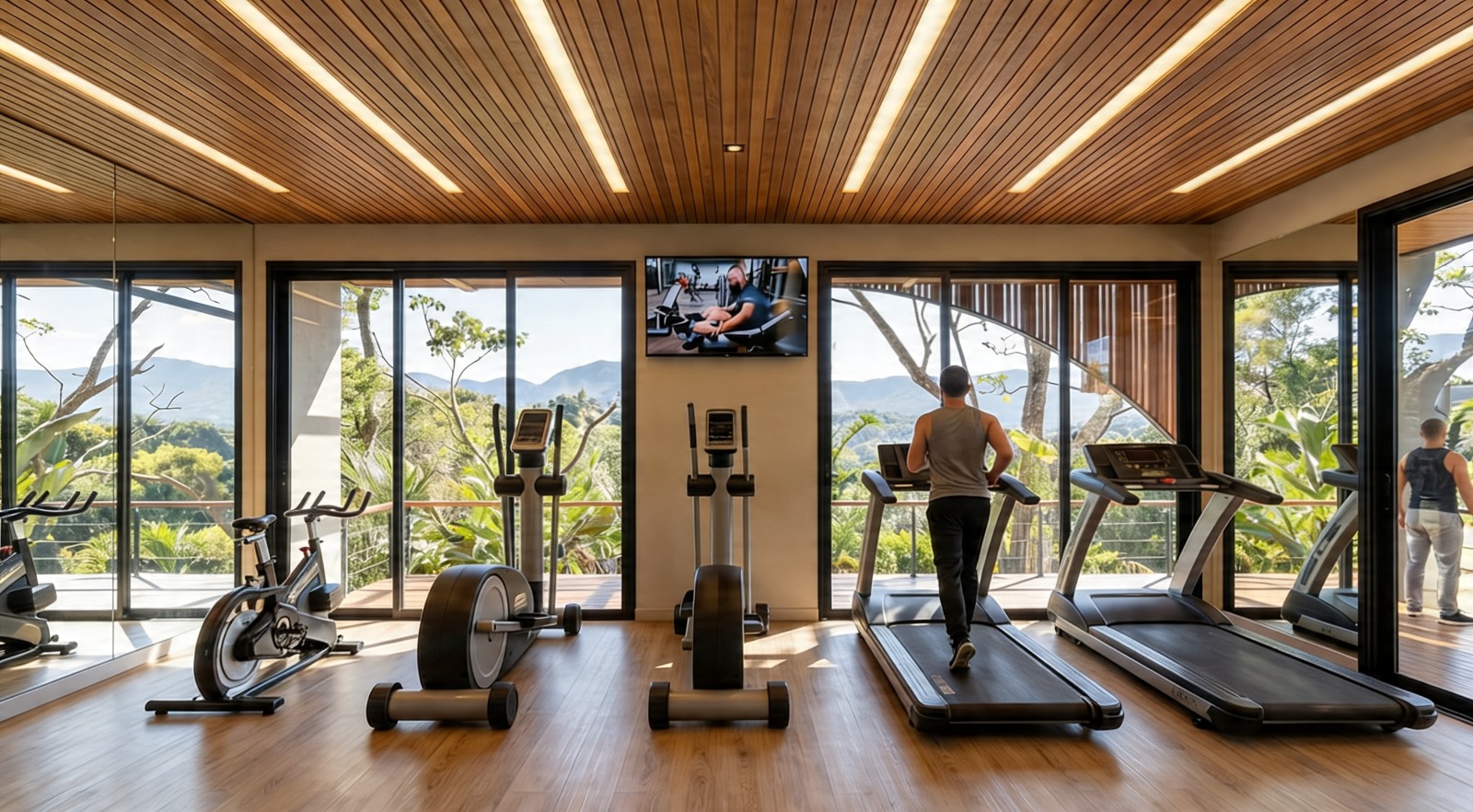 Academia com vista